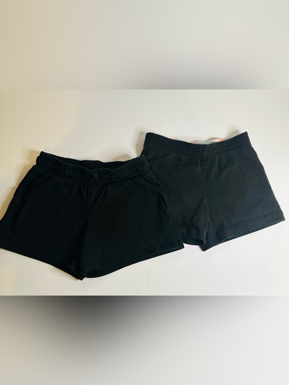 wonder nation Black Girls' Active Stretch Shorts (2-Pack)